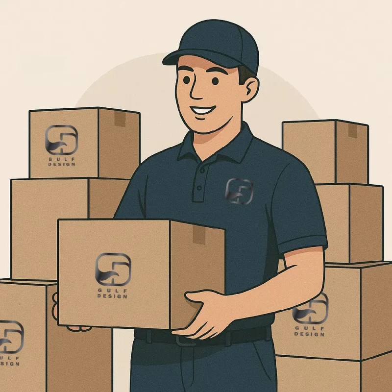 a man who is delivering orders