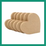hearts shape in mdf material