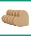 hearts shape in mdf material
