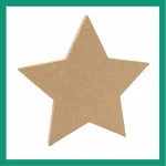 star shape in mdf material