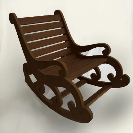 dark brown rocker chair for kids