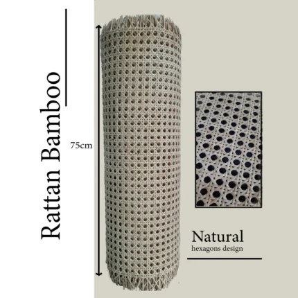 Rattan bamboo mesh natural big size