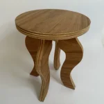 plywood table from top view