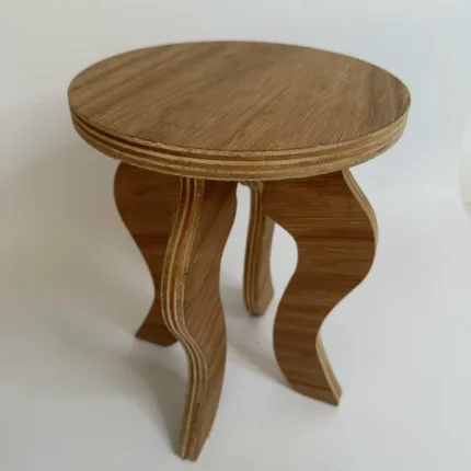 plywood table from top view