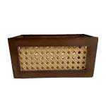 bamboo mesh basket front view