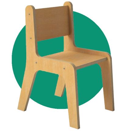 comfortable wooden chair for kids