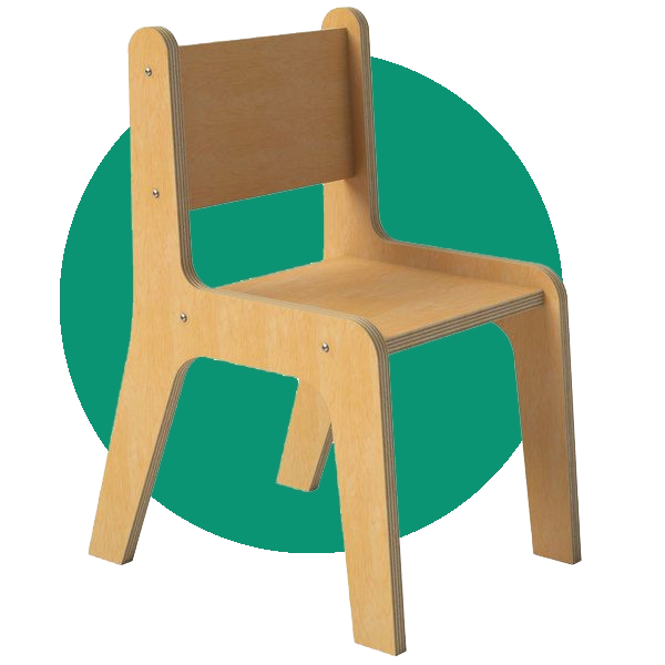 comfortable wooden chair for kids