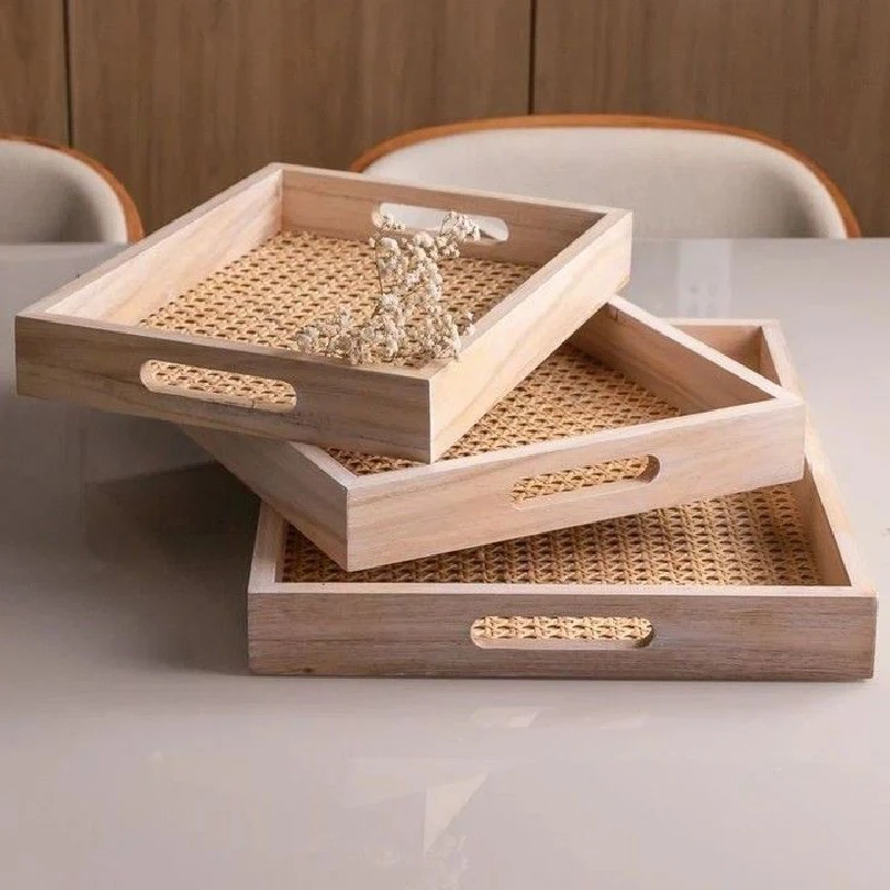 rattan mesh plate
