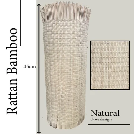 Rattan Bamboo Mesh Close Pattern