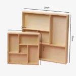 wooden sectional storage box