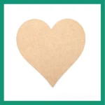 Basic mdf curved heart shape