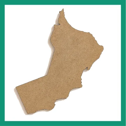 Oman map from mdf