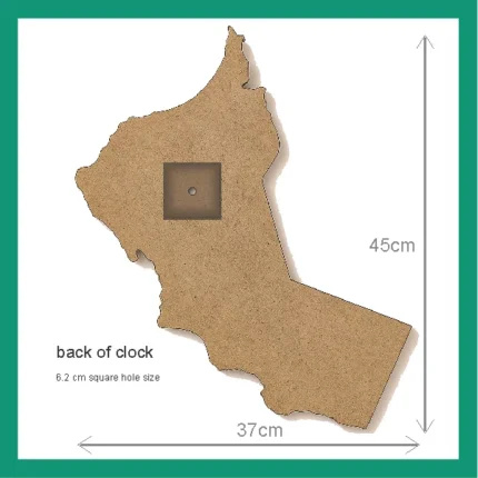 clock back from Oman map
