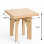 veneer square table