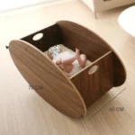 Curved Wooden Baby Rocker