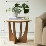 U-Leg Wooden Side Table