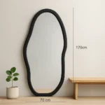 standing mirror simple black