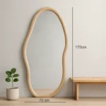 standing mirror simple wooden
