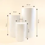 three sizes simple table event