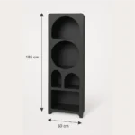 Minimal Curved Shelves black