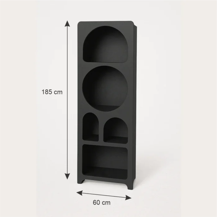 Minimal Curved Shelves black