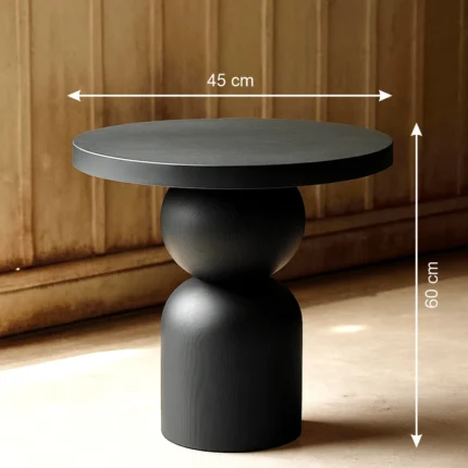 Minimalist Black Table Wood