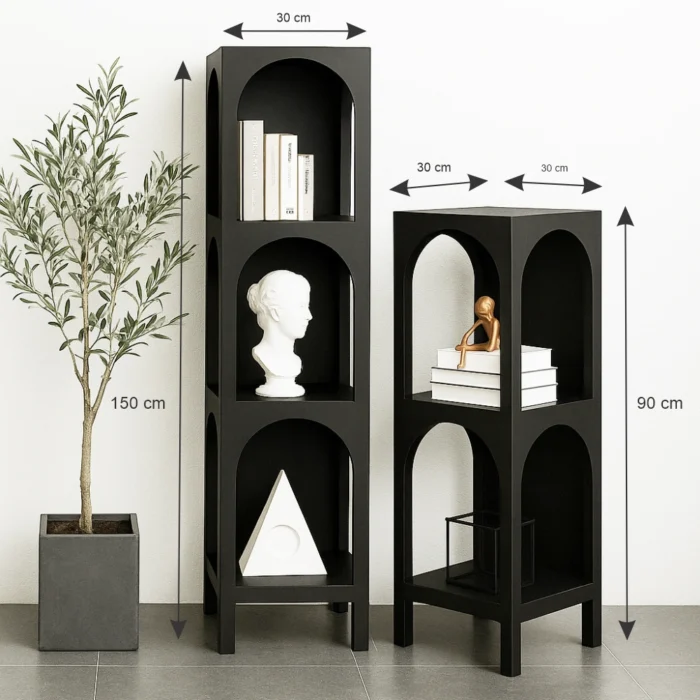 Modern Arch Display Stand black
