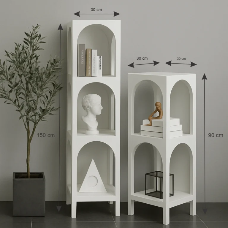 Modern Arch Display Stand white