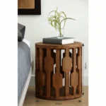 طاولة جانبية خشبية