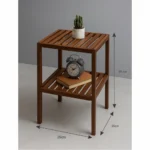 Two-Tier Wooden Side Table