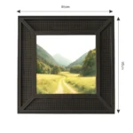 black bamboo rattan frame