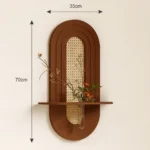 Rattan bamboo wall decoration