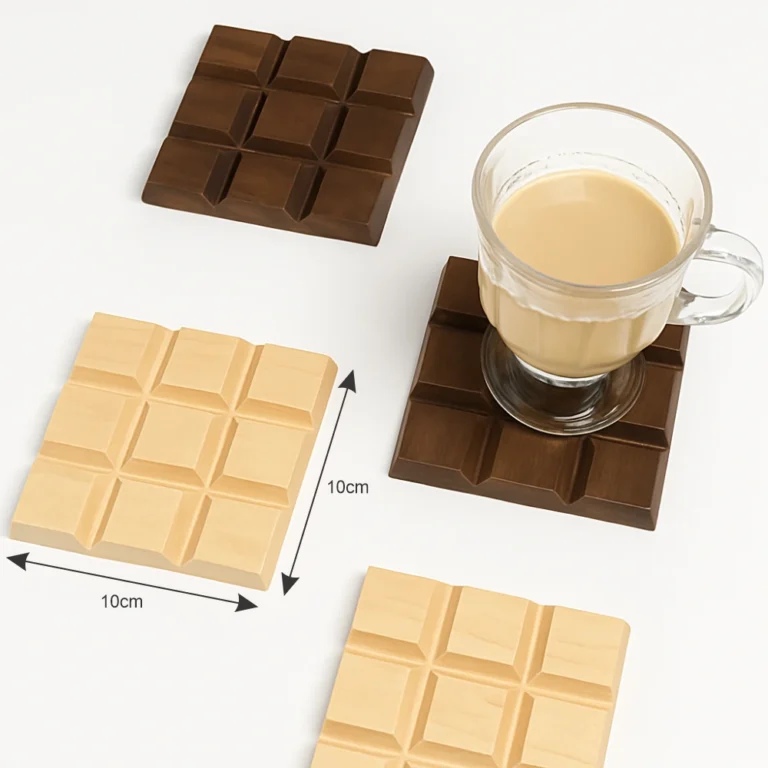 Chocolate Wooden Coaster
