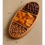 Oval Wooden Snack Tray