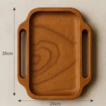 wooden tray side handles