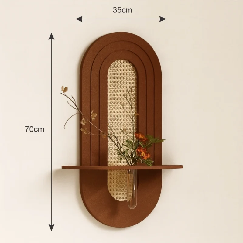 Rattan bamboo wall decoration