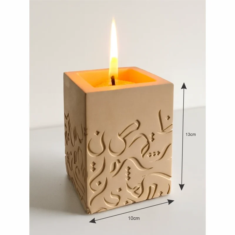 calligraphy candle holder